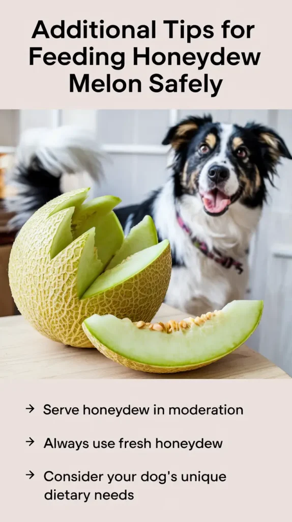 Additional Tips for Feeding Honeydew Melon Safely