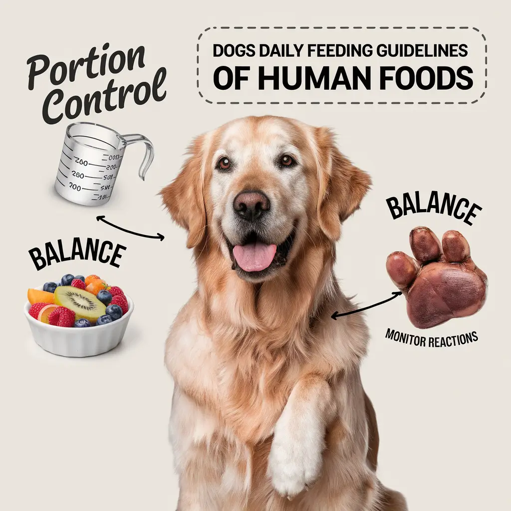 Dogs Daily Feeding Guidelines of Human Foods