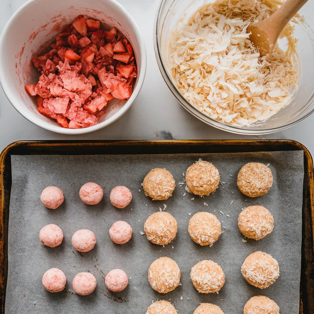 Strawberry & Coconut Dog Treats